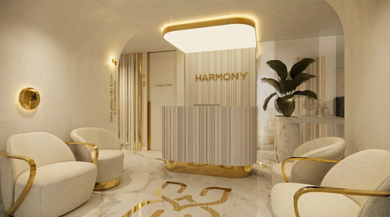 Ambiente da clínica Harmony Esthétique em Goiânia