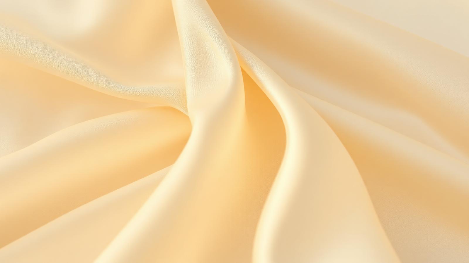Tecido de seda ivory em dobras suaves iluminadas por luz dourada — composição editorial de harmonia e contorno